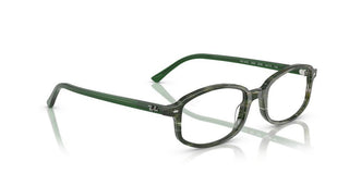 Ray-ban Sam Rx 5432 Unisex Green Rectangle Eyeglasses
