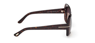 Tom Ford SANDRA-02 FT 1348 women Havana Butterfly Sunglasses