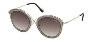 Tom Ford SASCHA-02 FT 0604 women Brown Geometric Sunglasses