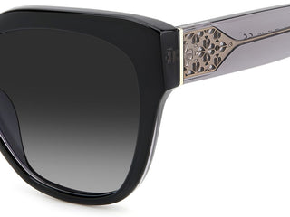 Kate Spade SAVANNA/G/S women Black Squared Sunglasses
