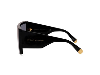 Stella Mccartney Runway Sc40083i Women Black Shield Sunglasses