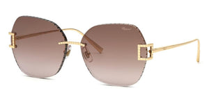 Chopard SCHG31M unisex Rose gold Geometric Sunglasses