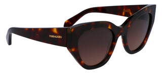 Salvatore Ferragamo SF1107S women Brown Geometric Sunglasses