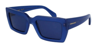 Salvatore Ferragamo Sf1108s Unisex Blue Squared Sunglasses