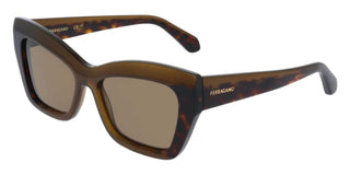 Salvatore Ferragamo Sf2065s Women Green Butterfly Sunglasses