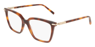 Salvatore Ferragamo Sf3038 Women Havana Squared Eyeglasses