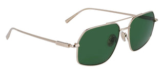Salvatore Ferragamo Sf313s Unisex Gold Geometric Sunglasses