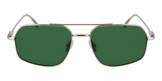 Salvatore Ferragamo Sf313s Unisex Gold Geometric Sunglasses