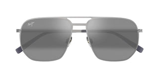 Maui Jim Shark's Cove Mj0605s Unisex Silver Squared Sunglasses
