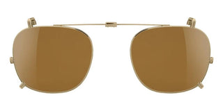 Garrett Leight Sherwood Clip Unisex Gold Squared Eyeglasses