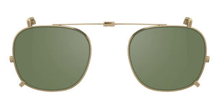 Garrett Leight Sherwood Clip Unisex Gold Squared Eyeglasses