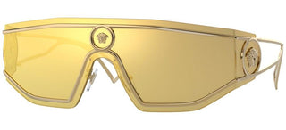 Versace SHIELD MEDUSA VE 2226 men Gold Shield Sunglasses