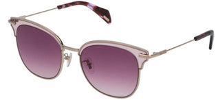 Police SHINE 1 SPL622 unisex Rose gold Geometric Sunglasses