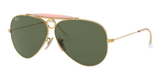Ray-Ban SHOOTER RB 3138 unisex Gold Pilot Sunglasses
