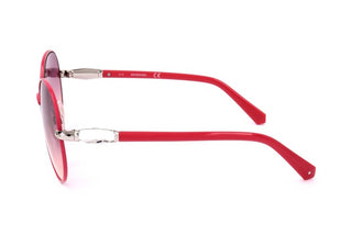 Swarovski Sk0260 Unisex Pink Round Sunglasses