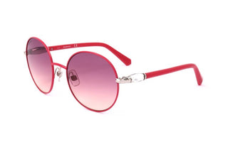 Swarovski Sk0260 Unisex Pink Round Sunglasses