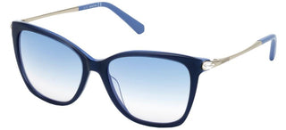 Swarovski SK0267 women Blue Geometric Sunglasses