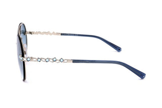 Swarovski Sk0283 Unisex Gold Round Sunglasses