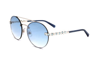 Swarovski Sk0283 Unisex Gold Round Sunglasses