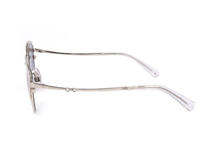 Swarovski Sk0318 Women Silver Cat Eye Sunglasses