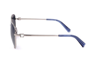 Swarovski Sk0330 Women Silver Cat Eye Sunglasses