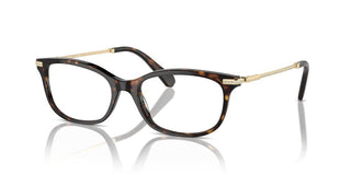Swarovski Sk2017 Women Havana Squared Eyeglasses