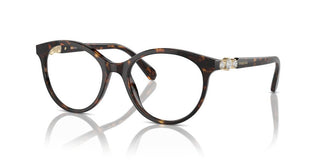 Swarovski Sk2019 Women Havana Round Eyeglasses