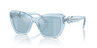 Swarovski Sk6018 Women Transparent Cat Eye Sunglasses