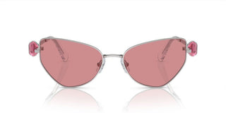 Swarovski Sk7003 Women Silver Cat Eye Sunglasses