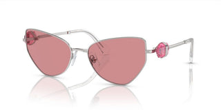 Swarovski Sk7003 Women Silver Cat Eye Sunglasses