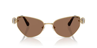 Swarovski Sk7003 Women Gold Cat Eye Sunglasses