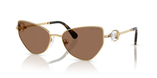 Swarovski Sk7003 Women Gold Cat Eye Sunglasses