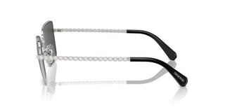 Swarovski Sk7015 Women Silver Squared Sunglasses