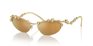 Swarovski Sk7016 Women Gold Oval Sunglasses