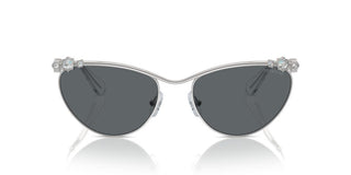 Swarovski Sk7017 Women Silver Cat Eye Sunglasses