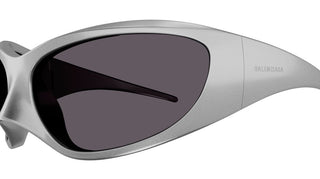 Balenciaga SKIN CAT XXL BB0252S women Silver Geometric Sunglasses