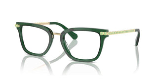 Swarovski SK 2018 women Green Squared Eyeglasses