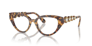 Swarovski Sk 2024 Women Havana Cat Eye Eyeglasses