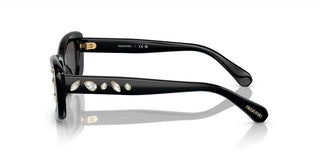Swarovski SK 6008 women Black Cat Eye Sunglasses