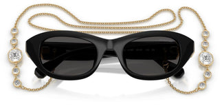 Swarovski SK 6036U women Black Cat Eye Sunglasses