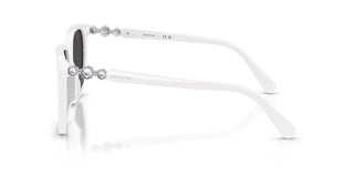 Swarovski Sk 6053d Women White Geometric Sunglasses