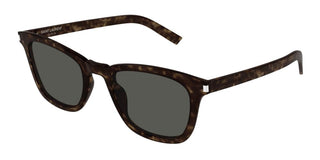 Saint Laurent Slim Sl 716/k Women Havana Squared Sunglasses