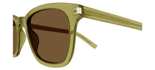 Saint Laurent Slim Sl 716/k Women Green Squared Sunglasses