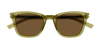 Saint Laurent Slim Sl 716/k Women Green Squared Sunglasses