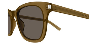 Saint Laurent Slim Sl 716/k Women Brown Squared Sunglasses