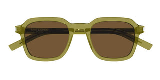 Saint Laurent Slim Sun Sl 715 Unisex Green Squared Sunglasses