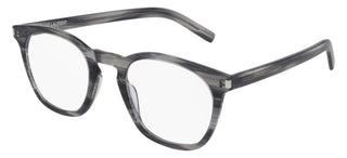Saint Laurent SL 30 SLIM unisex Grey Geometric Eyeglasses