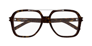 Saint Laurent SL 545 OPT women Havana Squared Eyeglasses