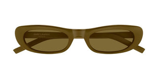Saint Laurent SL 557 SHADE women Brown Round Sunglasses