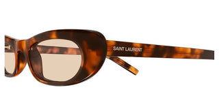 Saint Laurent SL 557 SHADE women Havana Round Sunglasses